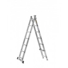 Алюминиевая строительная лестница-стеллаж ECO 2x7